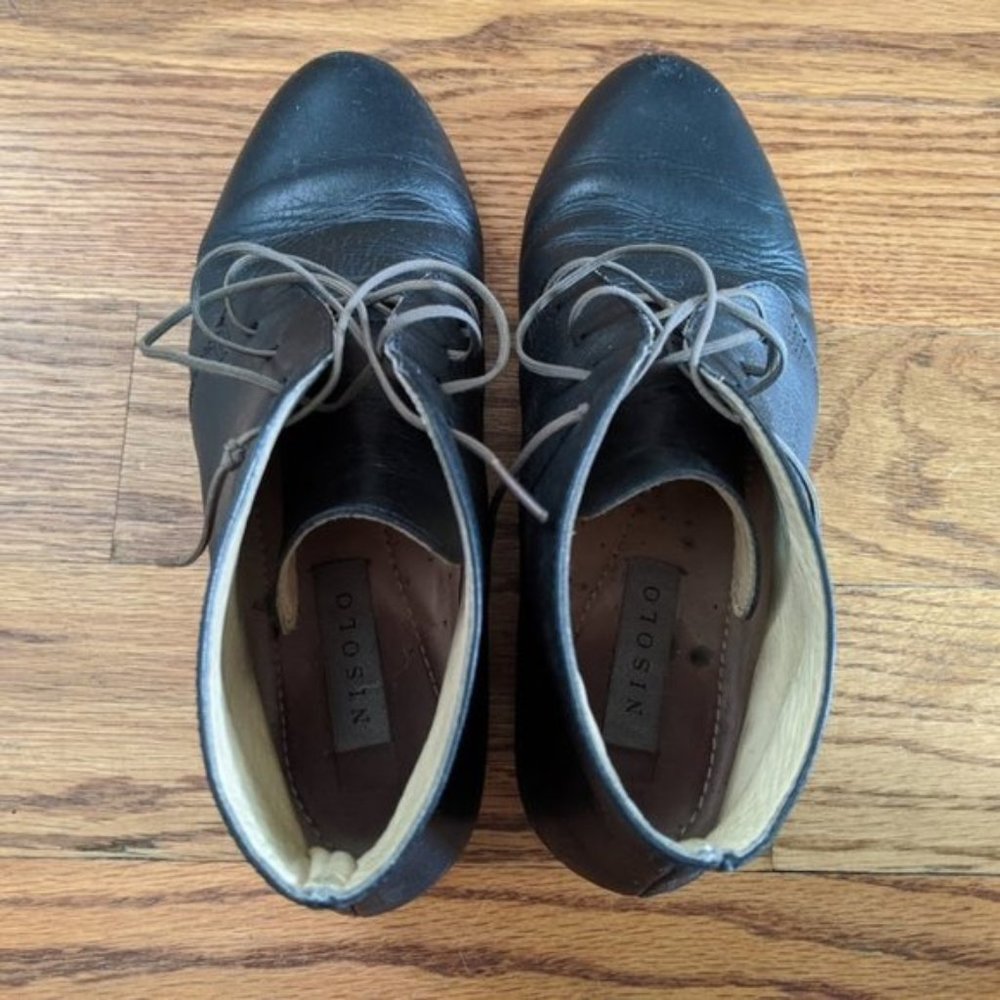 Nisolo Women’s Black Harper Chukka Chelsea Boots 7 - Picture 3 of 6